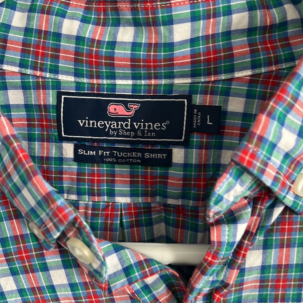 Lightly Worn Vineyard Vines Button Down - Size L - image 3